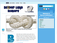 Tablet Screenshot of beaverlakeboaters.net